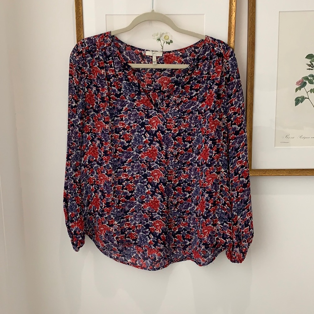 Joie Silk Floral Blouse